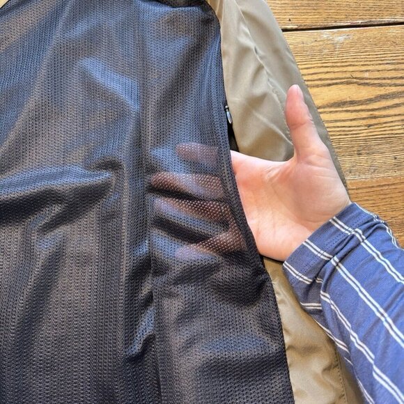 Vtg Outer Boundary Vest Mens Large Olive Green Outdoor Sleeveless Windbreaker - Picture 10 of 13